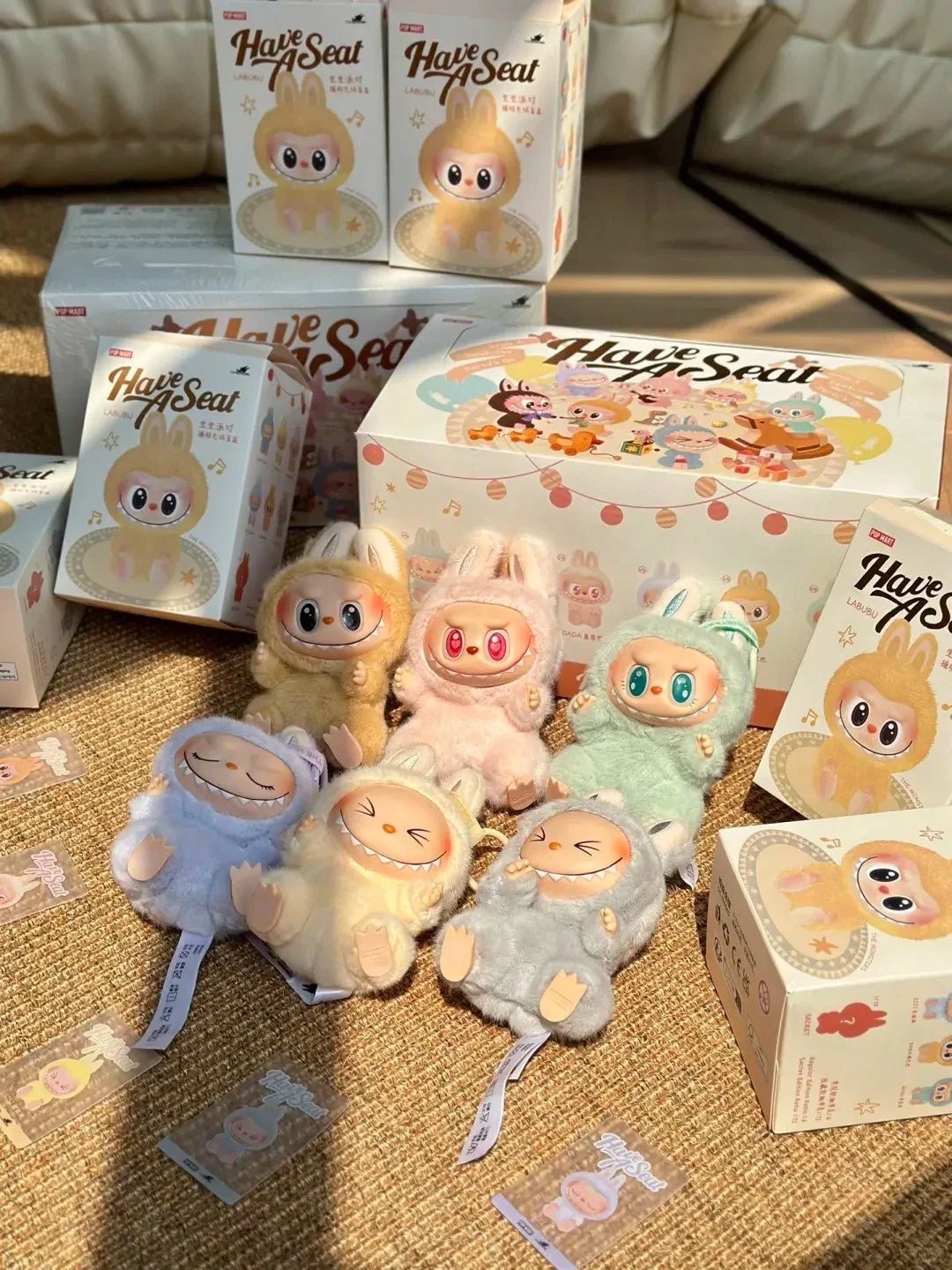 Rabu monster box toys,macaroon II,vinyl dolls blind box models,key chains, gifts table decorations,Christmas gifts for children.
