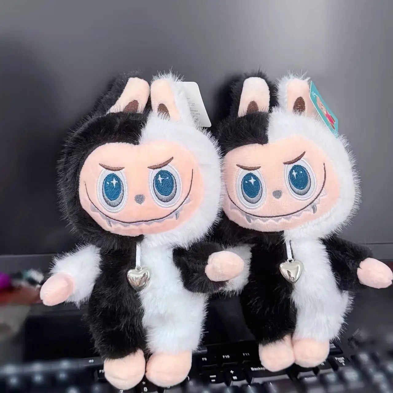 Angel Demon Rabu Cloth Plush Toy New Cute Doll Black and White Cloth Tooth Doll Doll