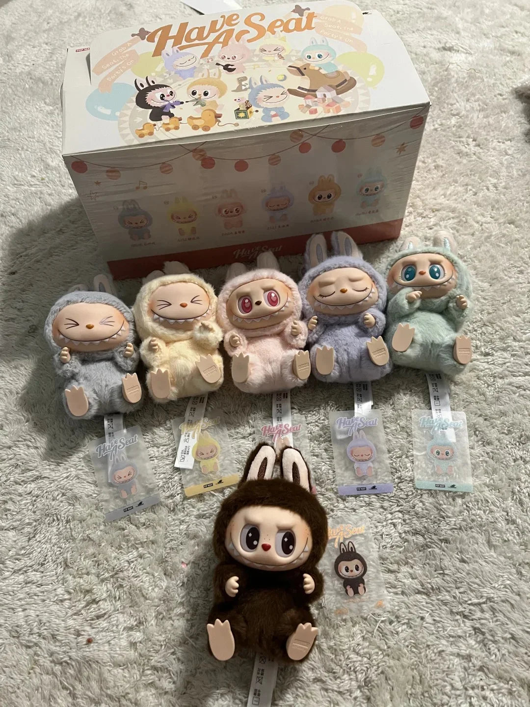 Rabu monster box toys,macaroon II,vinyl dolls blind box models,key chains, gifts table decorations,Christmas gifts for children.