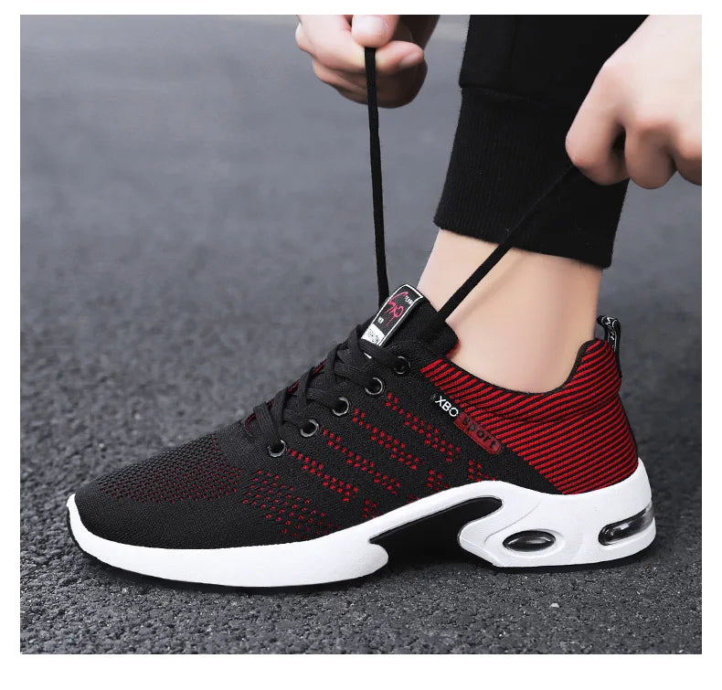 Shoes men 2025 new trend men's shoes breathable lace-up running shoes Korean version light casual sports shoes