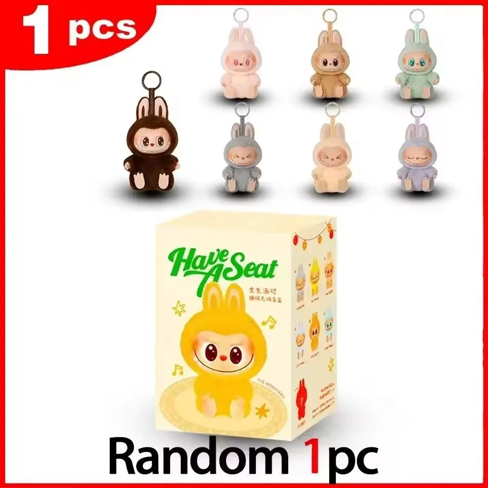 Miniso NEW Anime Figure Have A Seat Series Vinyl Pendant Doll Model Cute Monster Keychain Decorative Ornament Birthday Gift 2025