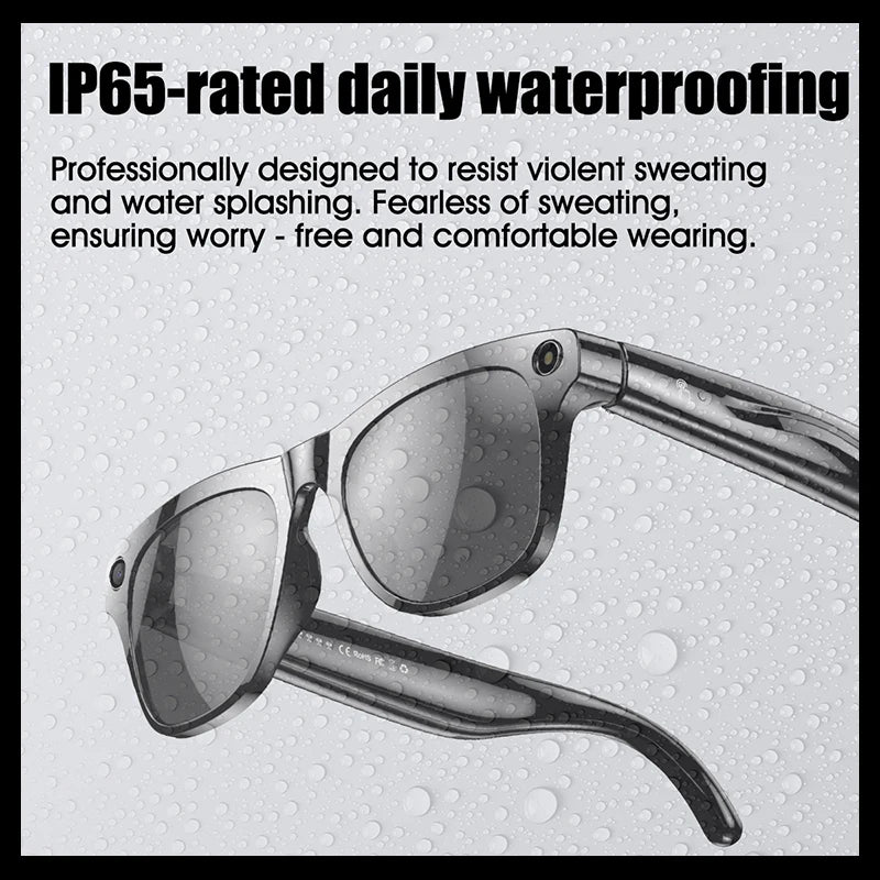 LIGE 100W HD AI Smart Glasses Camera Video Recording Intelligent Translation Bluetooth Call 260mAh Battery Smart Sunglasses NEW