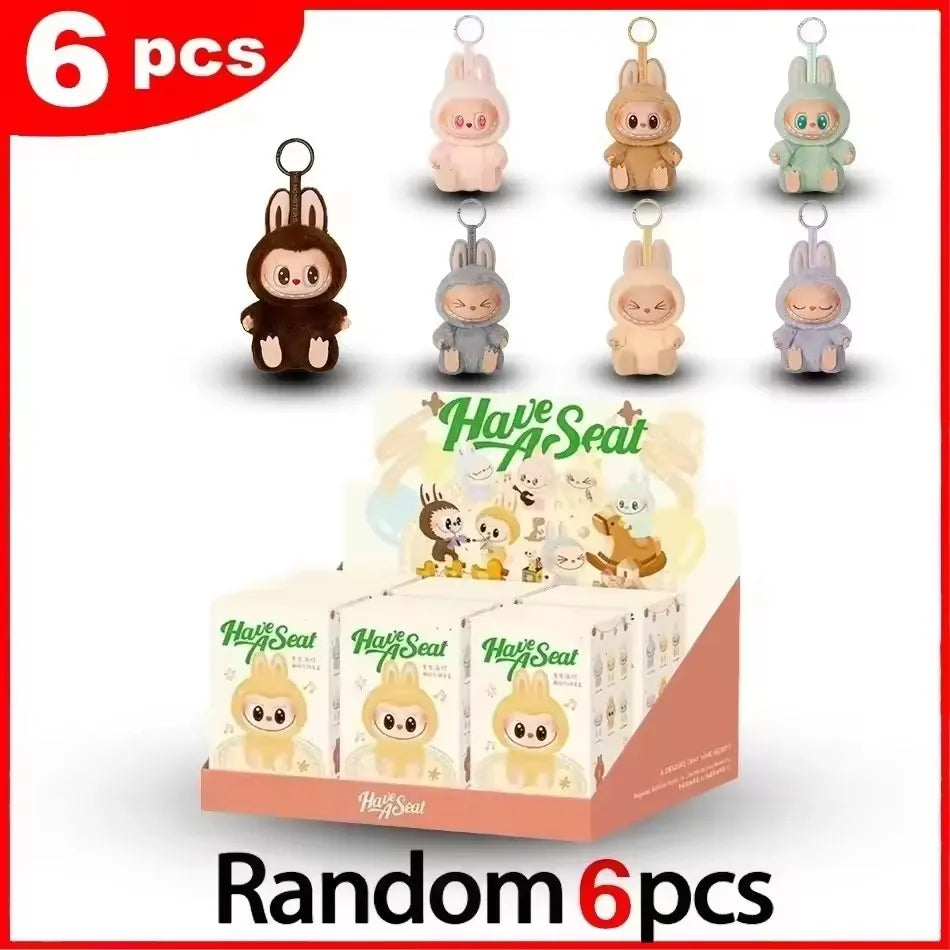 Miniso NEW Anime Figure Have A Seat Series Vinyl Pendant Doll Model Cute Monster Keychain Decorative Ornament Birthday Gift 2025