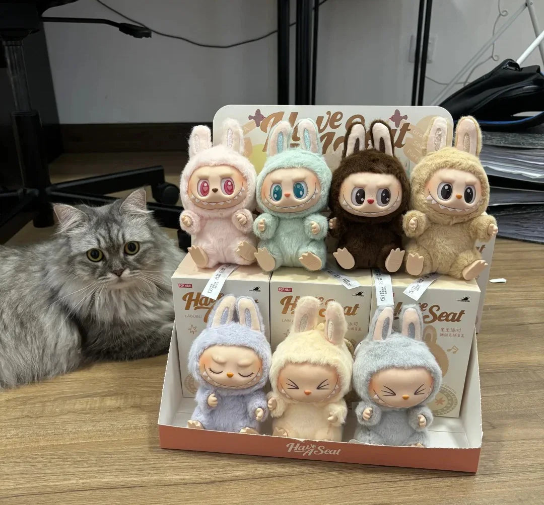 Rabu monster box toys,macaroon II,vinyl dolls blind box models,key chains, gifts table decorations,Christmas gifts for children.