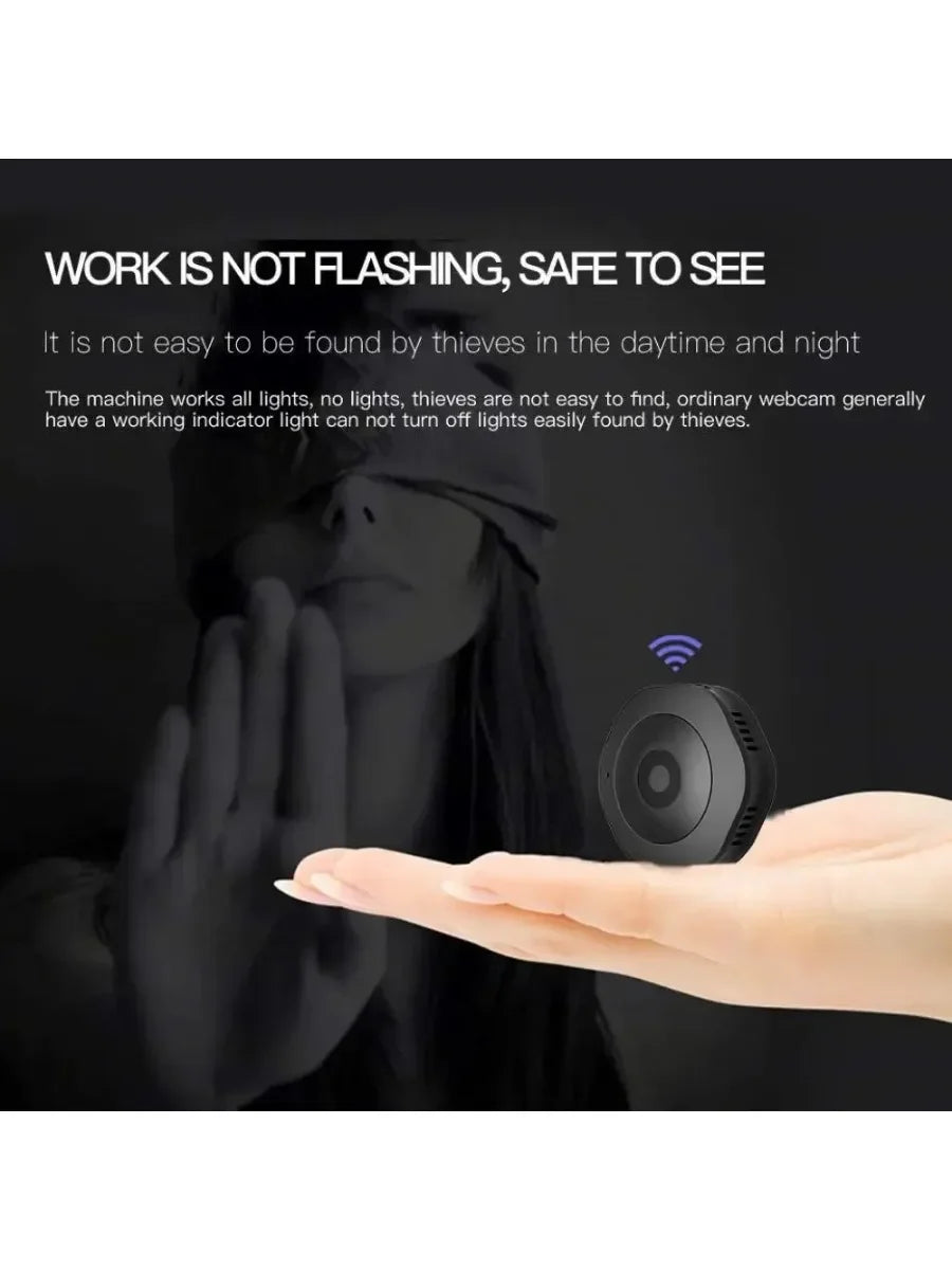 Mini 4K 1080P HD Espia Camera Wifi Smart Home Security IP Webcam Remote Monitoring Small Camcorder Night Vision Invisible Camera