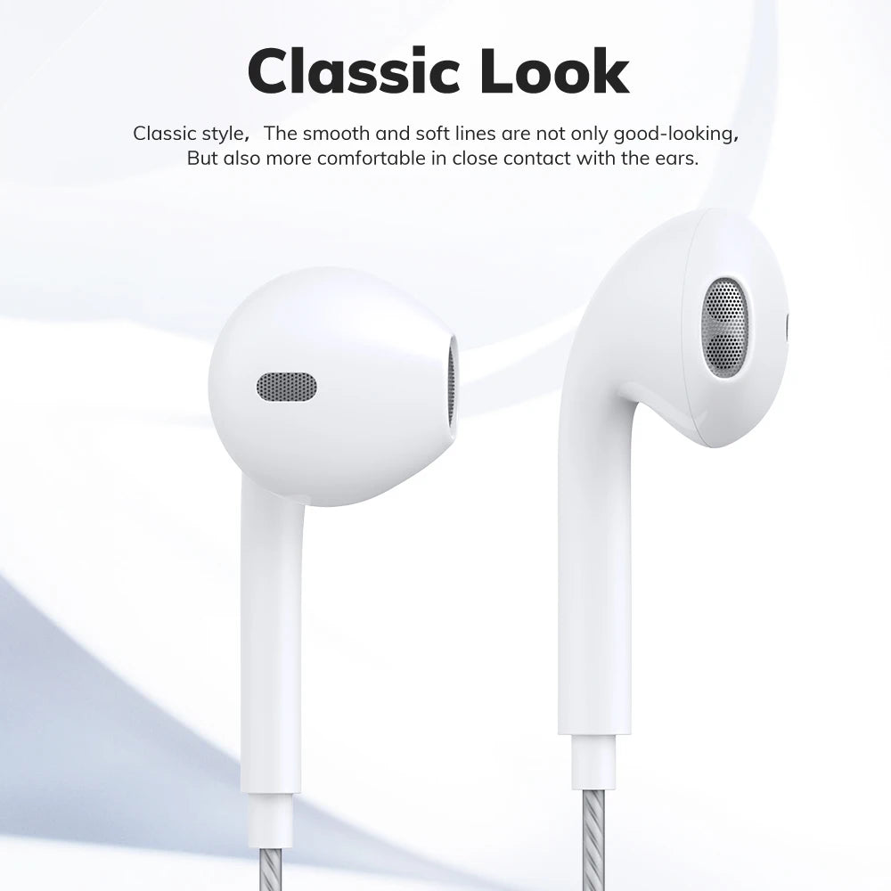 TOPK F20 3.5mm In-ear Headphone HiFi Sound Quality with Mic Type C Jack Earphone Original High Quality Headset Sport Headset