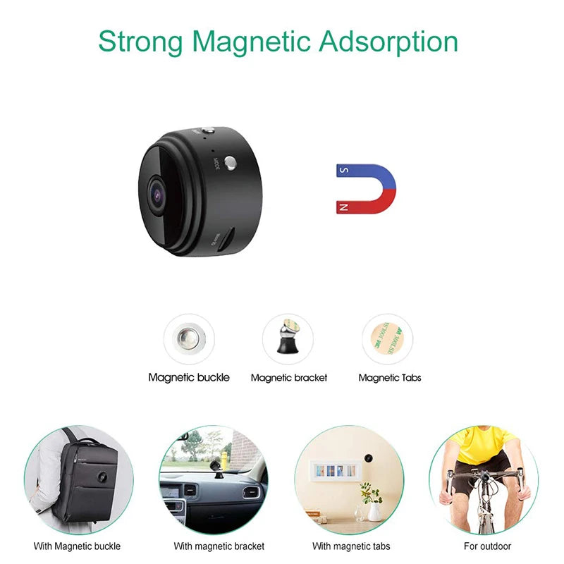 A9 HD Wifi Smart Monitor Surveillance Cameras Sensor Camcorder Web Video Home Safety Wireless Security