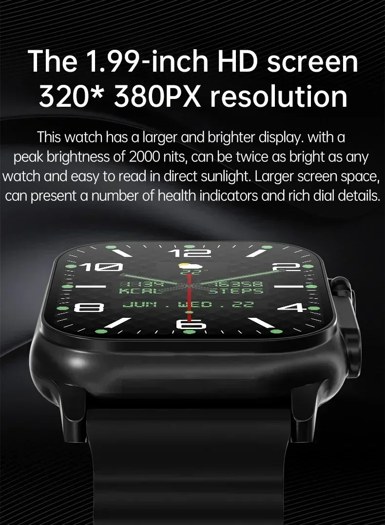 Smartwatch T900 U2 for Men and Women, Bluetooth Call, Wireless Charging, NFC, GPS Track, BT, Music, Games, New, 49mm, 2024
