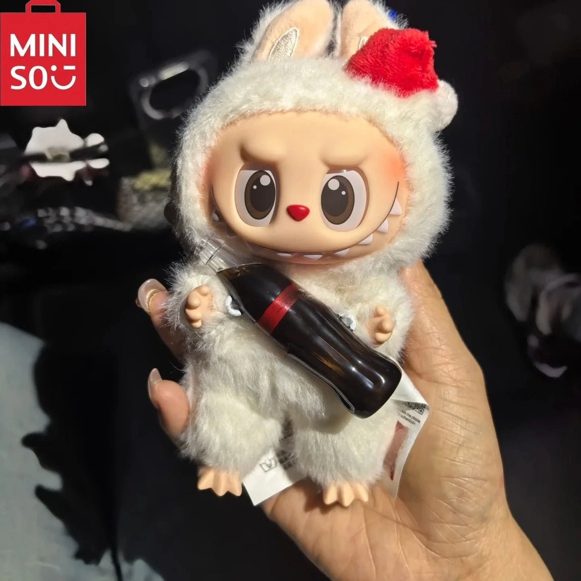 MINISO Blind Box Cola Monster Many Collection Series Vinyl Face Toy Animated Character Face Doll Mystery Surprise Keychain Gift