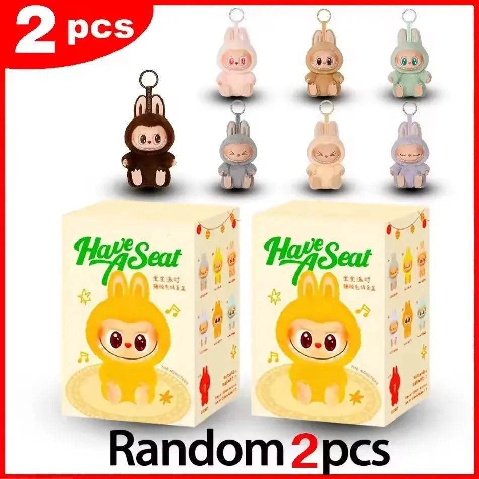 Miniso NEW Anime Figure Have A Seat Series Vinyl Pendant Doll Model Cute Monster Keychain Decorative Ornament Birthday Gift 2025