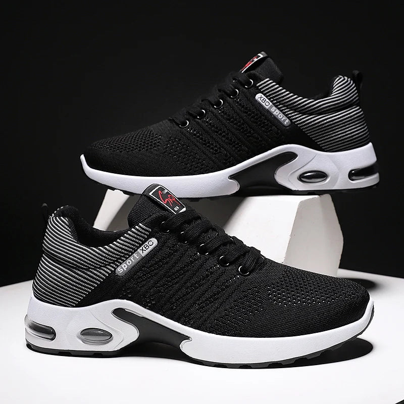 Sports Hiking and Running Shoes for Men Lightweight Men's Designer Mesh Sneakers Lace-Up Male Outdoor Sports Tennis Breath Shoes