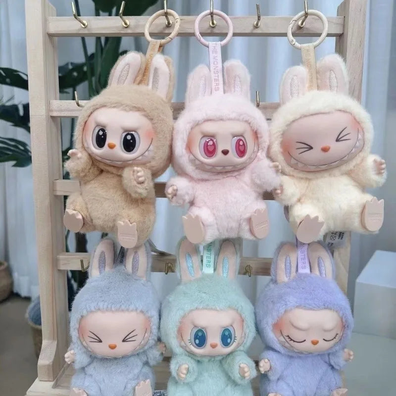 Rabbu second generation vinyl doll beautiful key box blind Rabbu sitting doll party Christmas gift key children's toys.