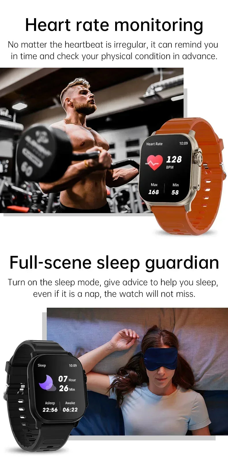 Smartwatch T900 U2 for Men and Women, Bluetooth Call, Wireless Charging, NFC, GPS Track, BT, Music, Games, New, 49mm, 2024