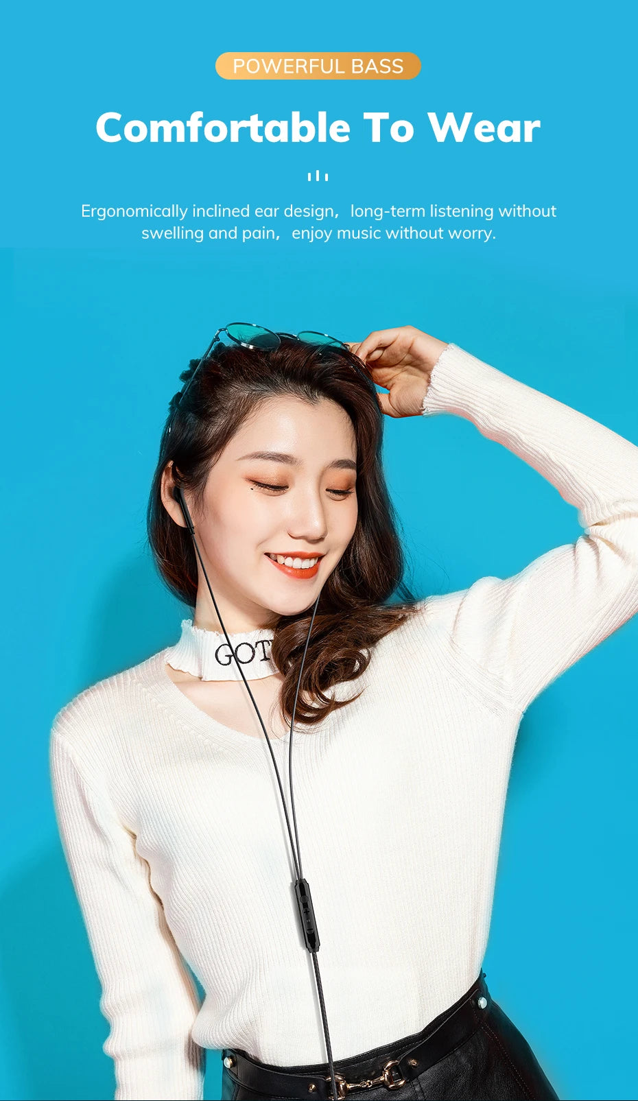 TOPK F20 3.5mm In-ear Headphone HiFi Sound Quality with Mic Type C Jack Earphone Original High Quality Headset Sport Headset