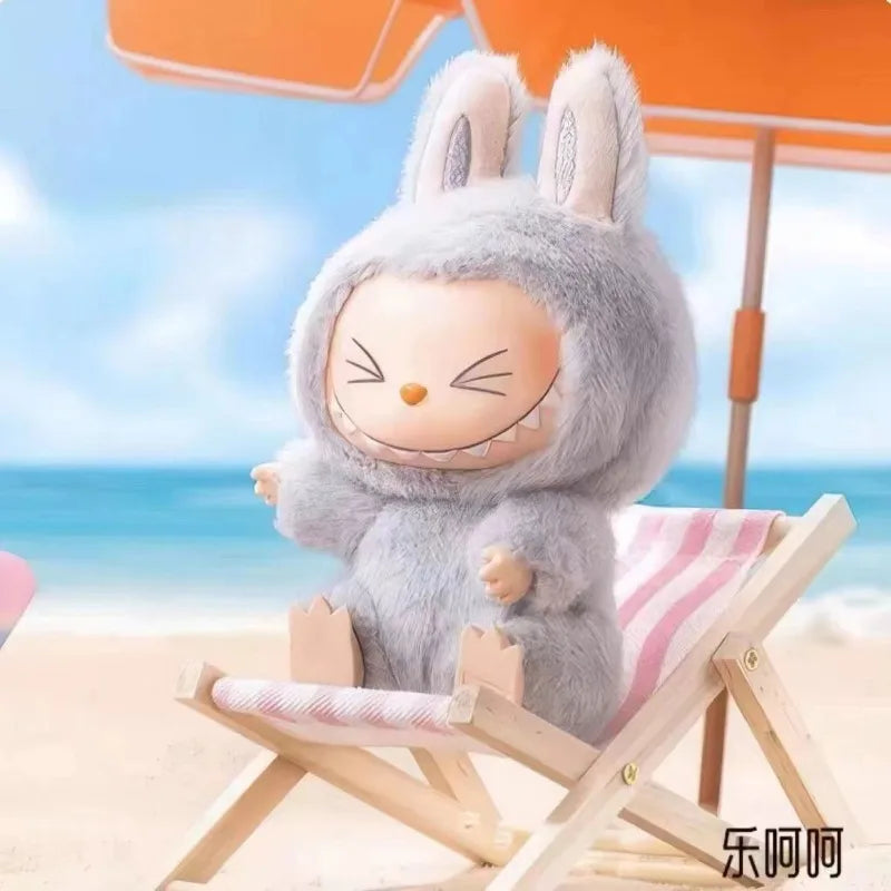 Rabbu second generation vinyl doll beautiful key box blind Rabbu sitting doll party Christmas gift key children's toys.