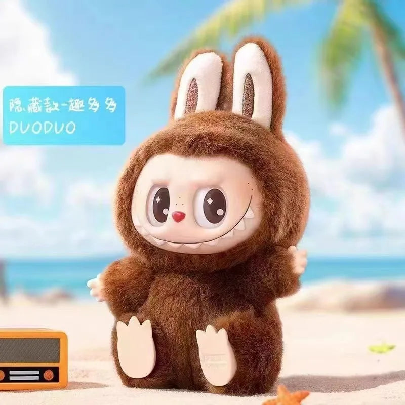 Rabbu second generation vinyl doll beautiful key box blind Rabbu sitting doll party Christmas gift key children's toys.
