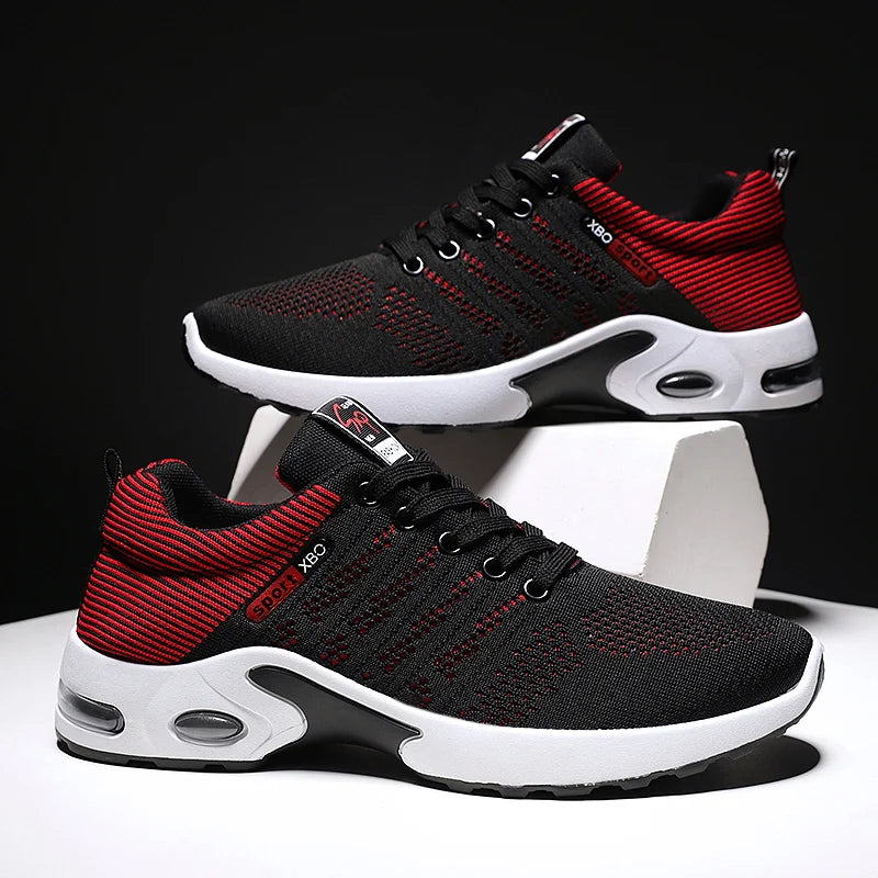 Sports Hiking and Running Shoes for Men Lightweight Men's Designer Mesh Sneakers Lace-Up Male Outdoor Sports Tennis Breath Shoes