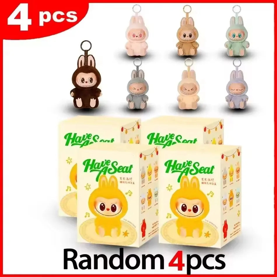 Miniso NEW Anime Figure Have A Seat Series Vinyl Pendant Doll Model Cute Monster Keychain Decorative Ornament Birthday Gift 2025