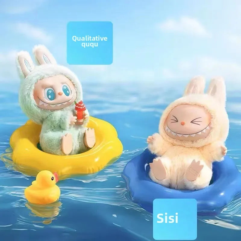 Rabbu second generation vinyl doll beautiful key box blind Rabbu sitting doll party Christmas gift key children's toys.