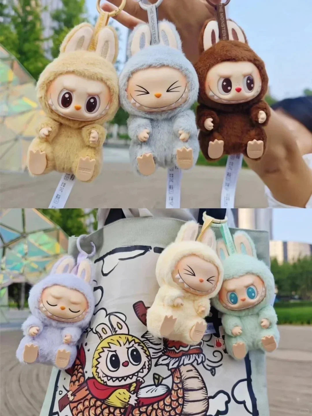 Rabu monster box toys,macaroon II,vinyl dolls blind box models,key chains, gifts table decorations,Christmas gifts for children.