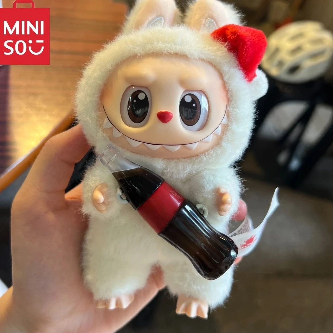 MINISO Blind Box Cola Monster Many Collection Series Vinyl Face Toy Animated Character Face Doll Mystery Surprise Keychain Gift