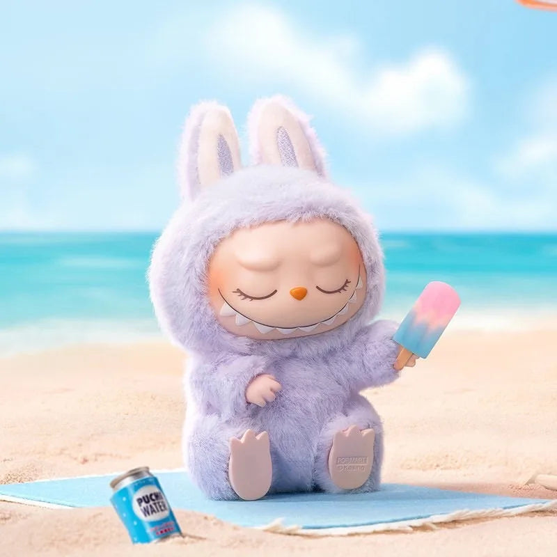 Rabbu second generation vinyl doll beautiful key box blind Rabbu sitting doll party Christmas gift key children's toys.