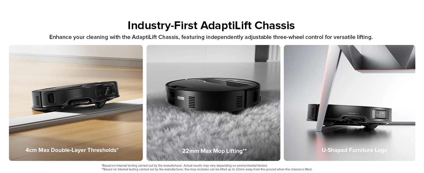 roborock Z70 Robot Vacuum OmniGrip Arm AI-Powered 22000Pa Suction 3.14’’ Ultra Slim Auto Mop Washing & Drying FlexiArm AI
