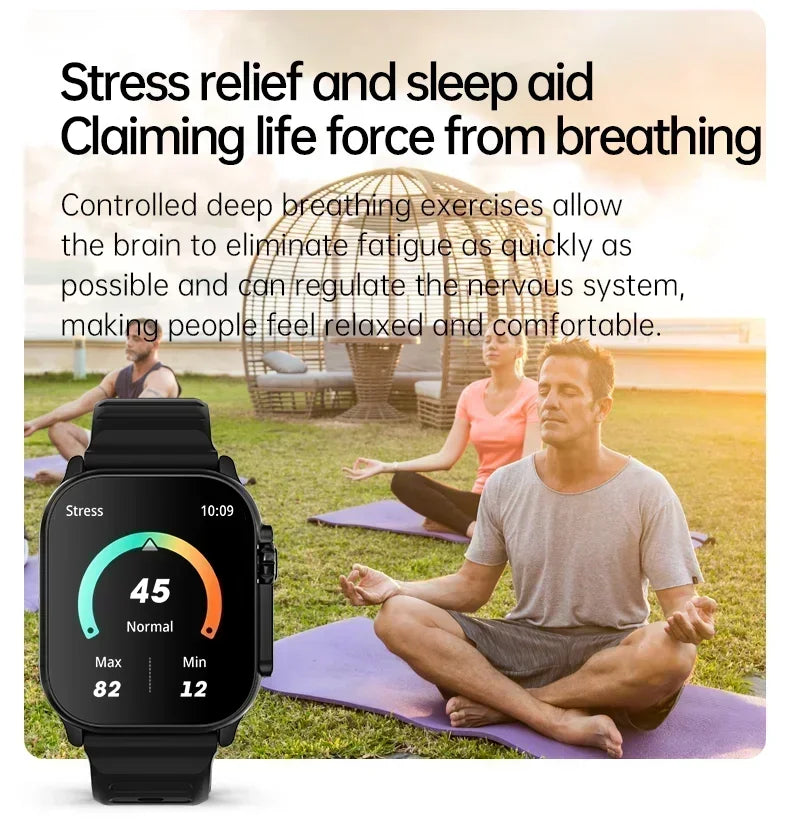 Smartwatch T900 U2 for Men and Women, Bluetooth Call, Wireless Charging, NFC, GPS Track, BT, Music, Games, New, 49mm, 2024