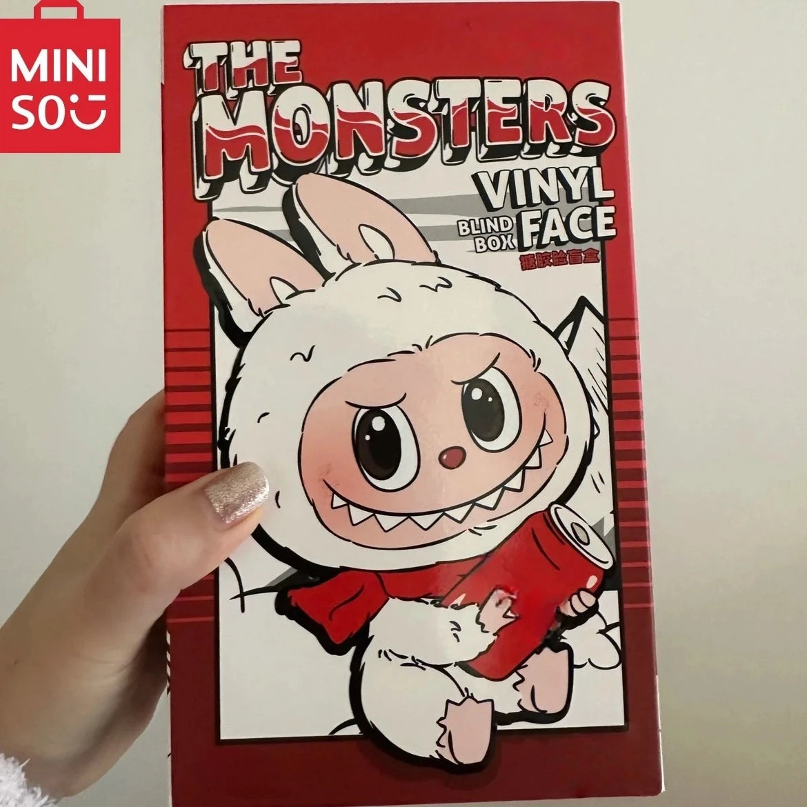 MINISO Blind Box Cola Monster Many Collection Series Vinyl Face Toy Animated Character Face Doll Mystery Surprise Keychain Gift