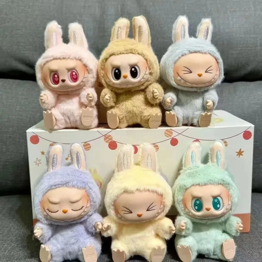Rabu monster box toys,macaroon II,vinyl dolls blind box models,key chains, gifts table decorations,Christmas gifts for children.