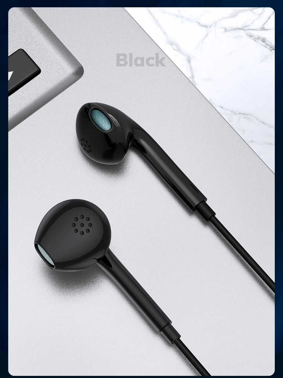 TOPK F20 3.5mm In-ear Headphone HiFi Sound Quality with Mic Type C Jack Earphone Original High Quality Headset Sport Headset