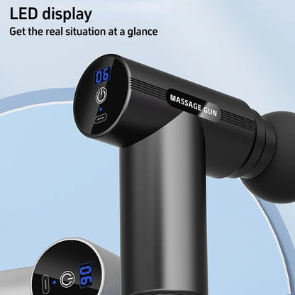 USB Mini Massage Gun Fascia Machine Muscle Relaxation Vibrating Gun Rod Massage Fitness Equipment Neck Grab Fascia Gun