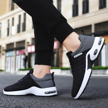Sports Hiking and Running Shoes for Men Lightweight Men's Designer Mesh Sneakers Lace-Up Male Outdoor Sports Tennis Breath Shoes