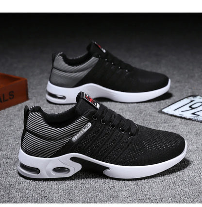 Sports Hiking and Running Shoes for Men Lightweight Men's Designer Mesh Sneakers Lace-Up Male Outdoor Sports Tennis Breath Shoes
