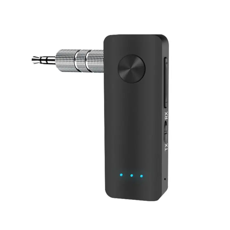 2-In-1 Wireless Audio Adapter Bluetooth 5.4 Receiver Transmitter 3.5mm AUX Lossless Sound MIC For Car Speaker TV PC Airplane