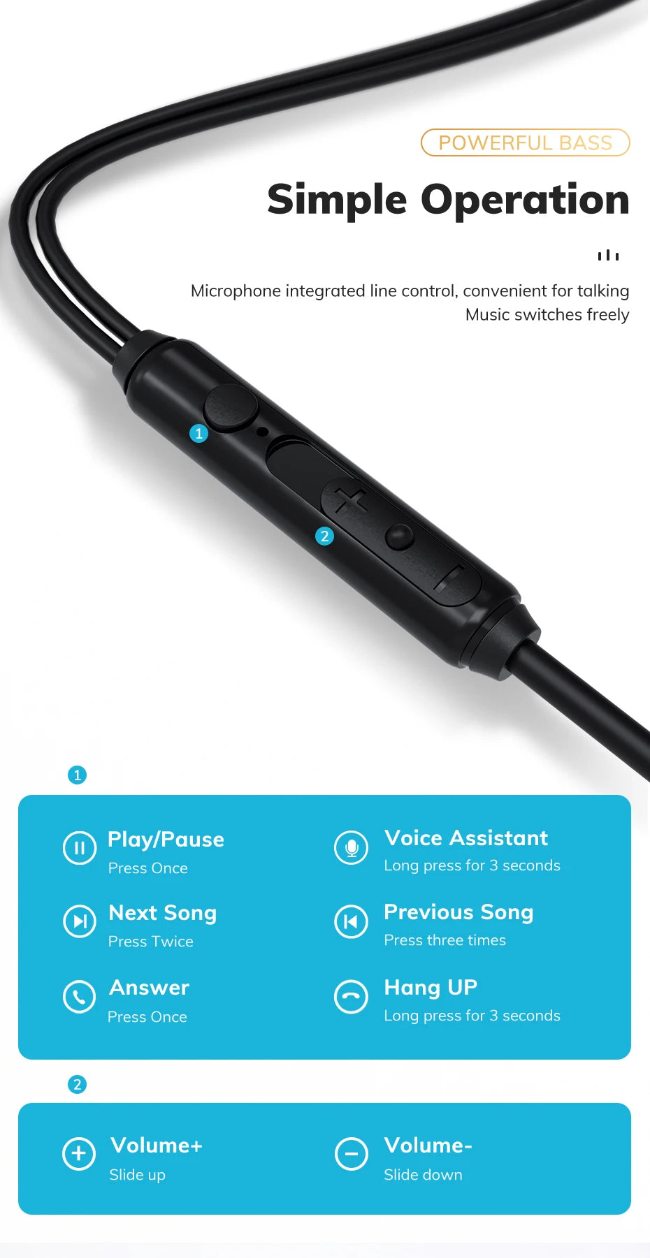 TOPK F20 3.5mm In-ear Headphone HiFi Sound Quality with Mic Type C Jack Earphone Original High Quality Headset Sport Headset