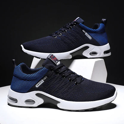 Sports Hiking and Running Shoes for Men Lightweight Men's Designer Mesh Sneakers Lace-Up Male Outdoor Sports Tennis Breath Shoes