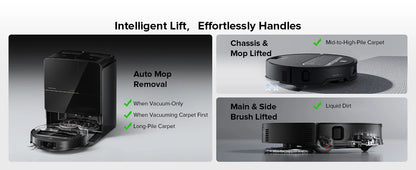roborock Z70 Robot Vacuum OmniGrip Arm AI-Powered 22000Pa Suction 3.14’’ Ultra Slim  Auto Mop Washing & Drying FlexiArm  AI