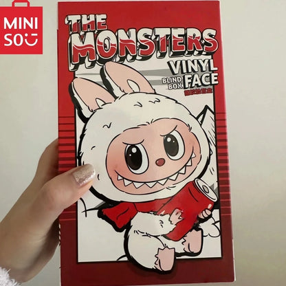 MINISO Blind Box Cola Monster Many Collection Series Vinyl Face Toy Animated Character Face Doll Mystery Surprise Keychain Gift